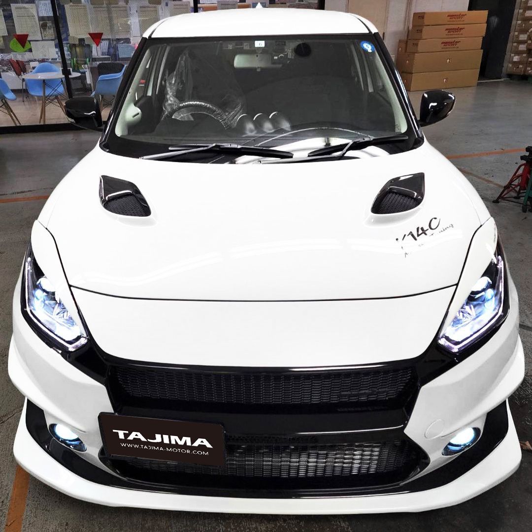 スイフトカスタム　モンスター　カーボンフード