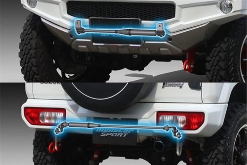 パフォーマンスダンパーR 装着済み！ ジムニー特有のふらつきと突き上げ感を抑制し、快適なドライブを実現できます。